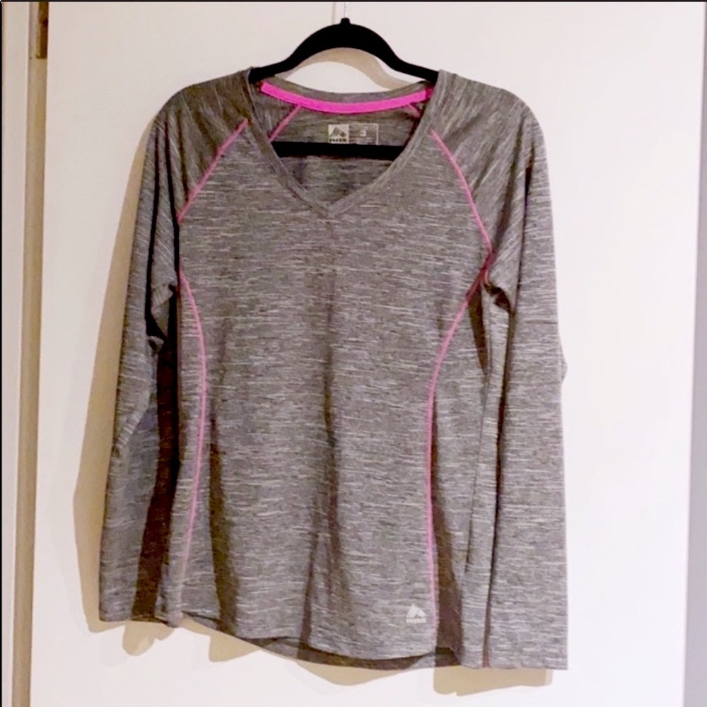 REEBOK Performance Top…Grey & Pink!!!